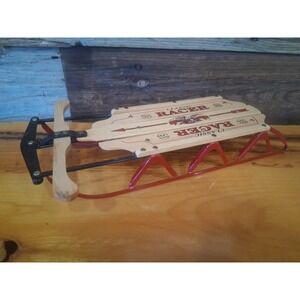 Vintage Flexible Flyer Classic Racer Wooden Sled – Sales Man Sample